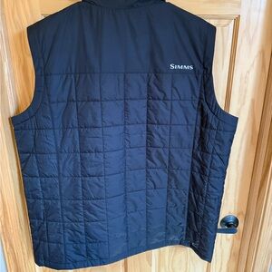 Simms Black Quilted Men's Vest